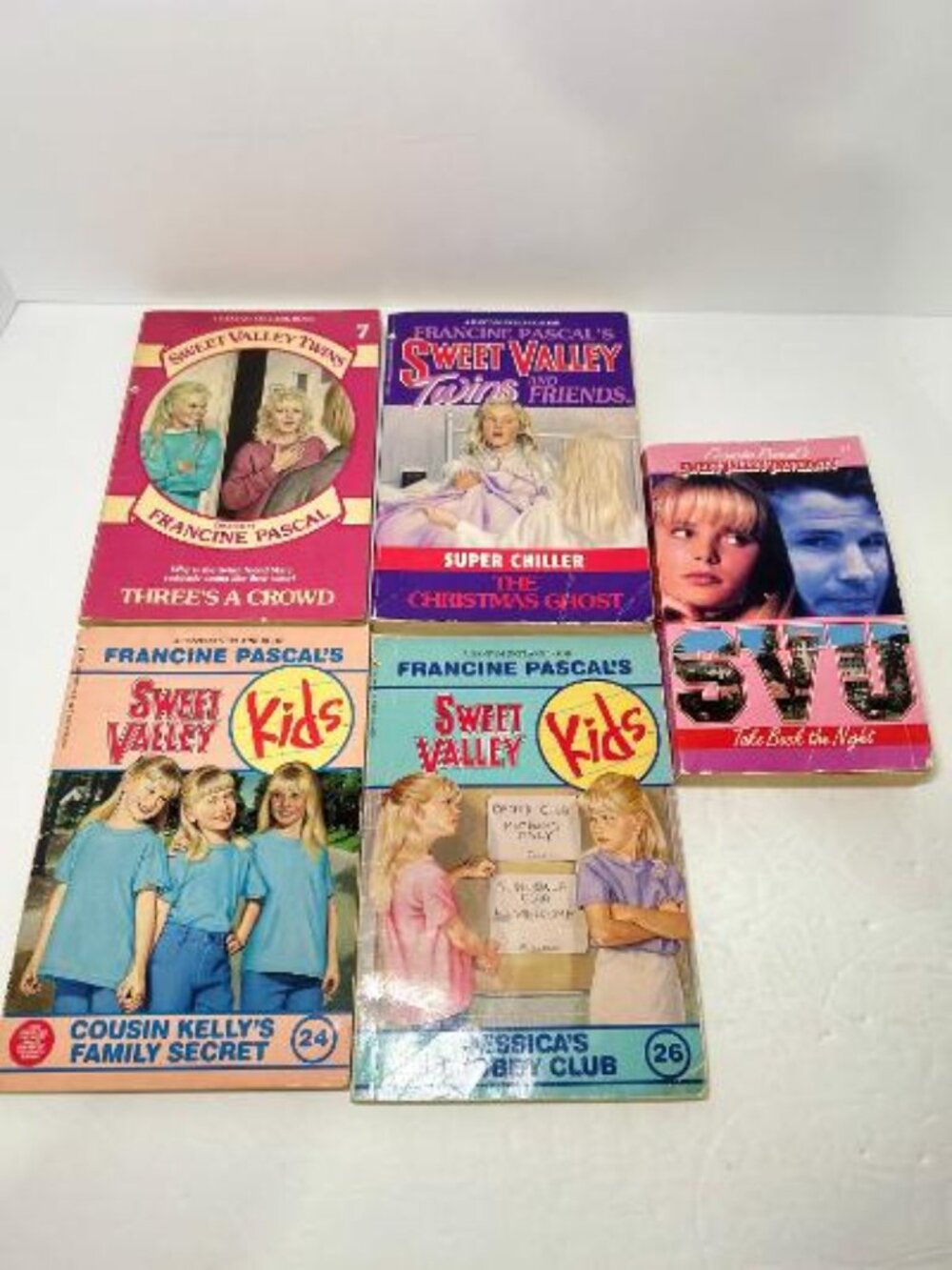 Lot of 4 Sweet Valley Kids Twins University Francine Pascal Books Vintage